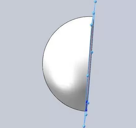 Solidworks2016中镜像一个球形零件的操作步骤