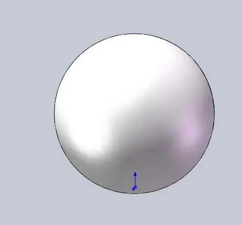 Solidworks2016中镜像一个球形零件的操作步骤