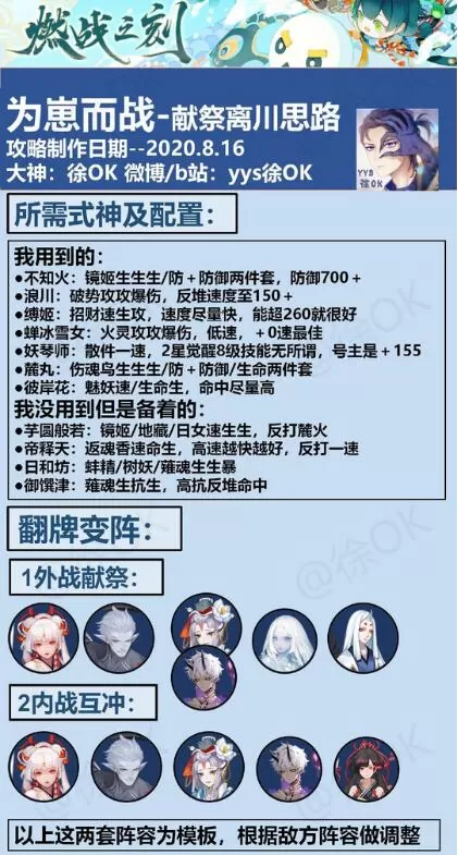 阴阳师为崽而战献祭流冲浪3000分怎么达成?阴阳师为崽而战献祭流冲浪3000分达成方法
