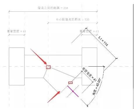 Revit管件族45度斜三通制作教程