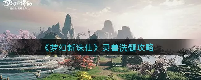 梦幻新诛仙灵兽怎么洗髓?梦幻新诛仙灵兽洗髓方法
