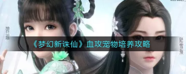 梦幻新诛仙血攻宠物怎么培养？梦幻新诛仙血攻宠物培养攻略