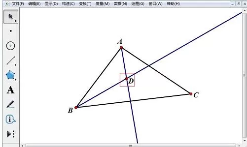 几何画板绘制三角形内切圆的详细操作步骤