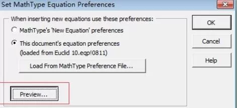 MathType内置样式的操作方法