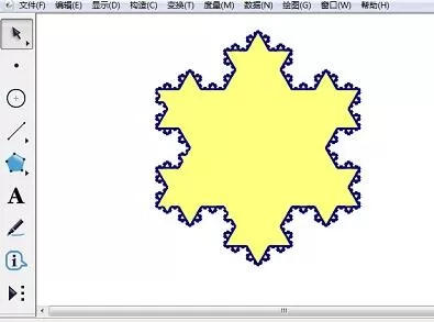 几何画板制作雪花图案的详细方法