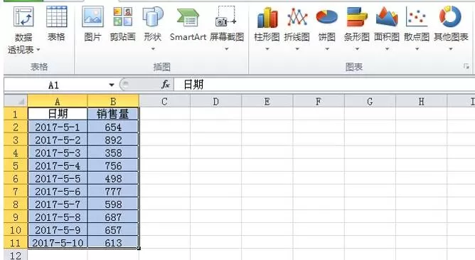 Excel制作随滚动条变化的动态图表的步骤方法