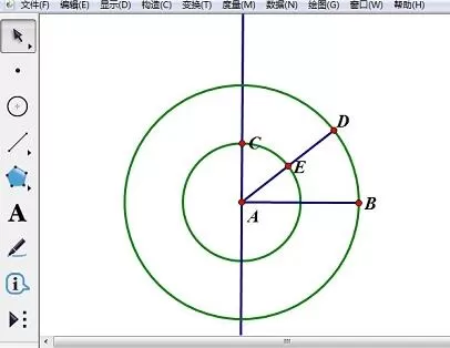 几何画板制作椭圆工具的操作方法