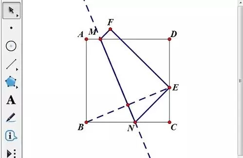 几何画板制作正方形纸张的折叠演示动画的详细方法