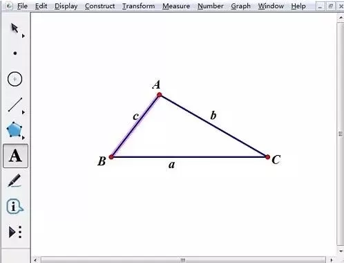 几何画板为图加上字母的详细方法