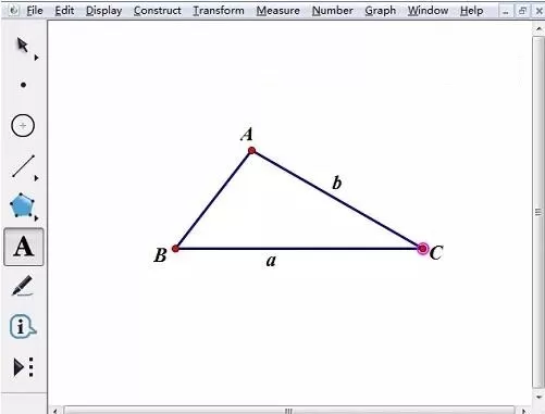 几何画板为图加上字母的详细方法