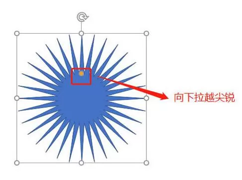 PPT制作发光的太阳图标的操作方法