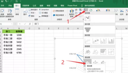 Excel中做出雷达图的方法