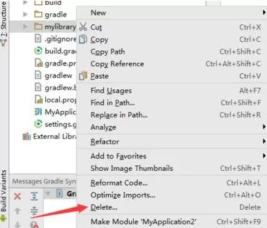 Android Studio删除依赖模块的操作方法
