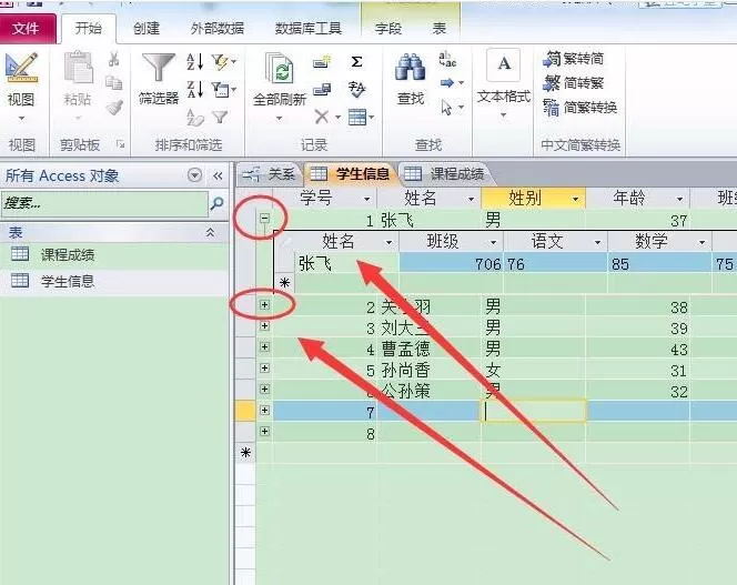 access创建子表的具体方法