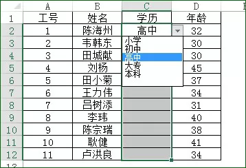 Excel使用定义名称和数据有效性完成数据填充的教程方法