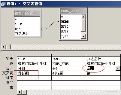 access交叉表进行可观性查询的操作方法
