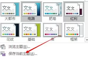 Excel表格中布局的主题设置方法