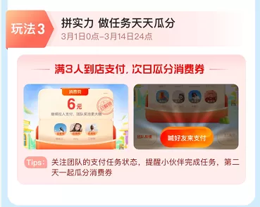 支付宝组队瓜分消费券活动怎么参加 支付宝3月消费券天天领活动玩法介绍