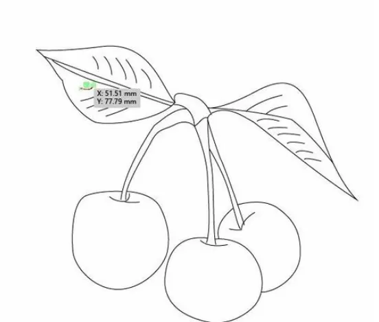 ai绘制樱桃的操作方法