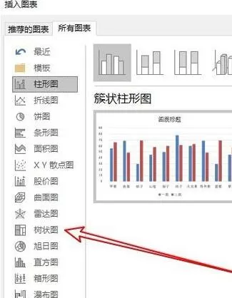 excel2016插入树状图的操作教程