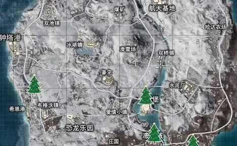 和平精英圣诞树位置2020在哪里?和平精英2020冰雪圣诞树位置分布解析