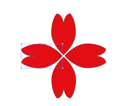 ai绘制花瓣图案的操作方法
