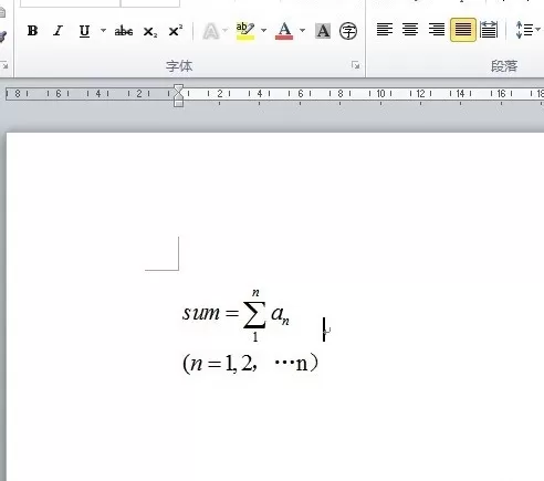 MathType编辑求和公式的操作方法