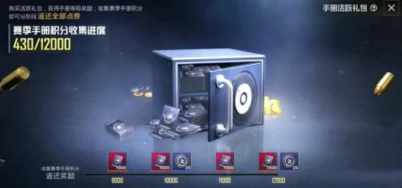 和平精英手册活跃礼包返还1.2w点券攻略