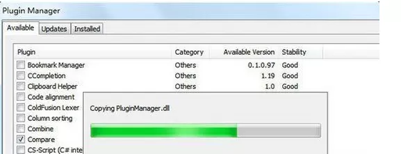 Notepad++对比两个文件代码的简单步骤