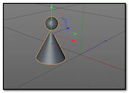 C4D将多个物体进行拼合的操作方法
