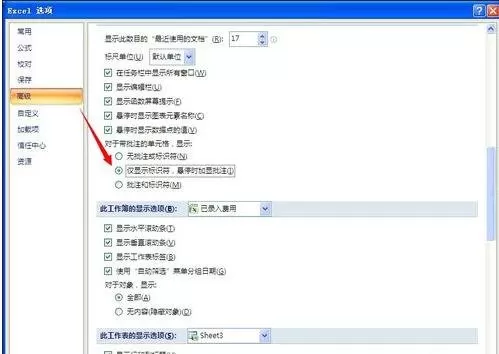 excel2007不显示批注的解决技巧
