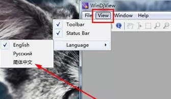 WinDjView设置中文的操作过程