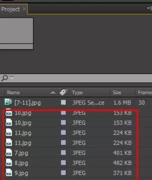 AE导入素材的具体使用方法