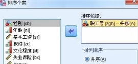 SPSS对数据排序的简单方法
