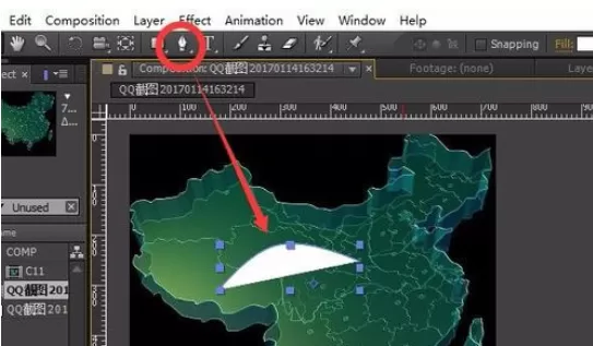 AE制作地图辐射线的操作方法