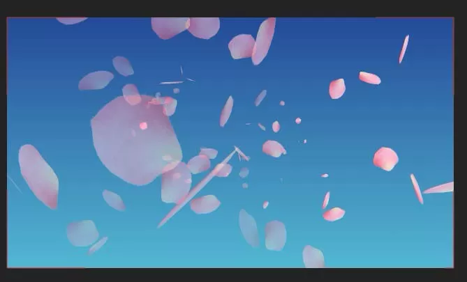 AE制作爱情公寓片头花瓣飘落效果的操作步骤