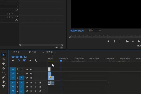 premiere制作三分屏效果的简单操作步骤