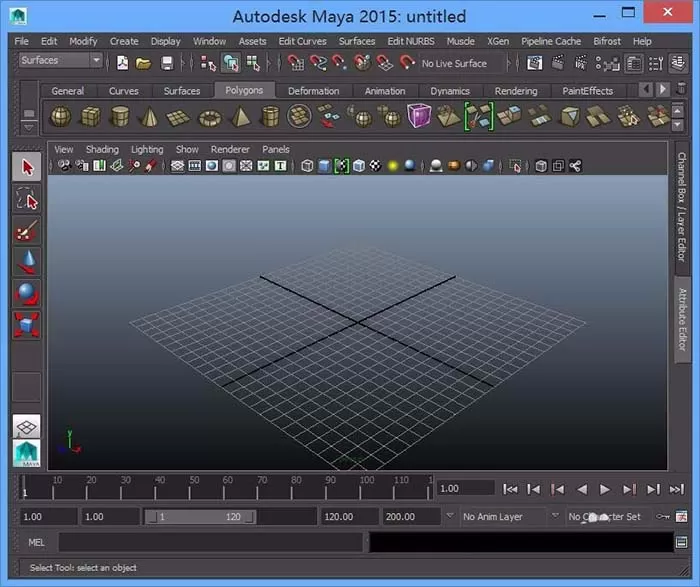 maya中建模的长方体分离边的操作步骤