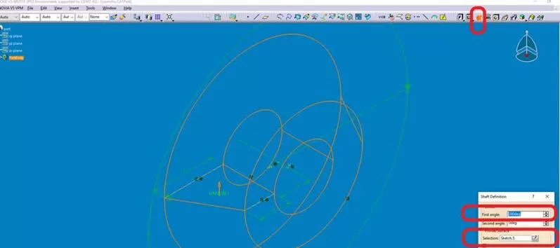 Catia创建一个旋转体零件模型的操作方法