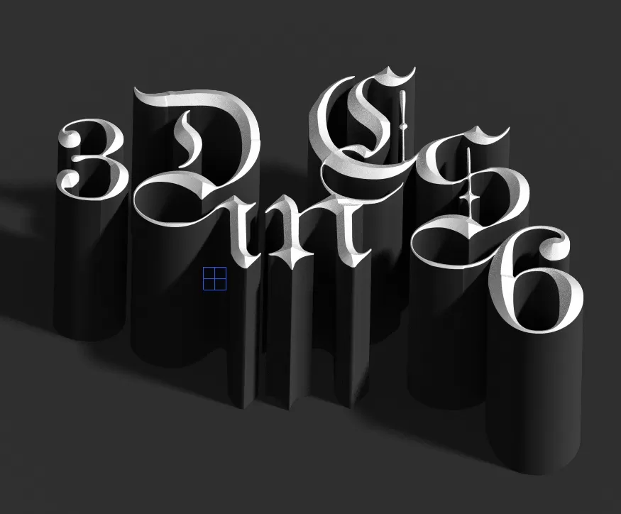photoshop cs6制作立体3D字母的操作步骤