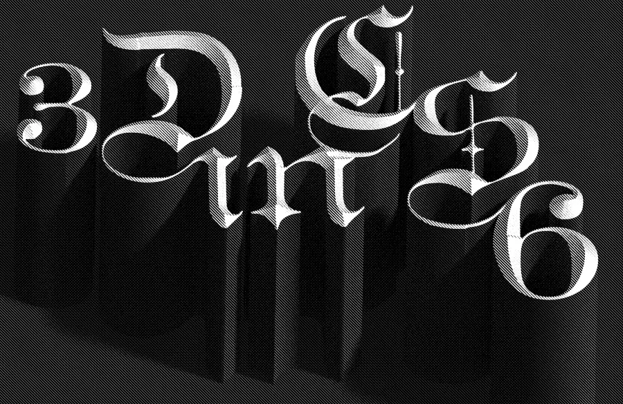 photoshop cs6制作立体3D字母的操作步骤
