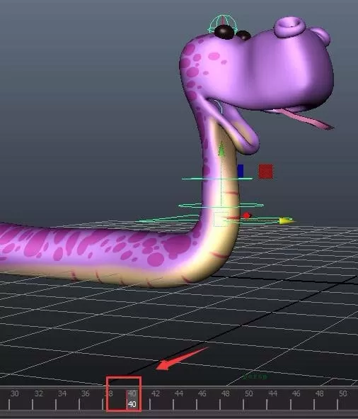 maya制作蛇游动动画的操作方法