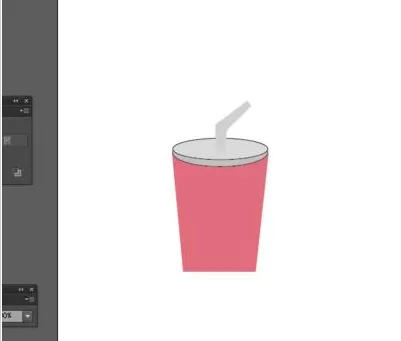 Adobe Illustrator CS6绘制一个饮料杯图标的操作方法