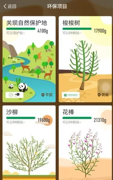 支付宝蚂蚁森林领取保护地的操作过程