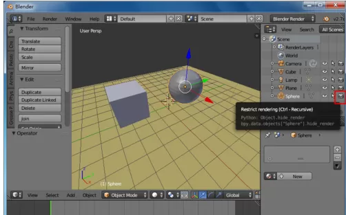 Blender设置物体无法渲染的具体操作方法