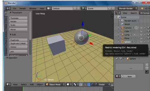 Blender设置物体无法渲染的具体操作方法