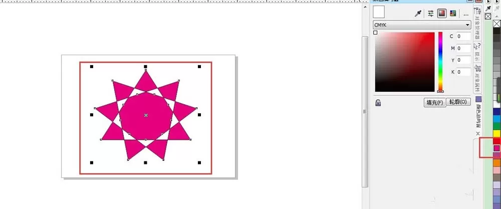 CorelDraw X4给图形上色的详细操作方法