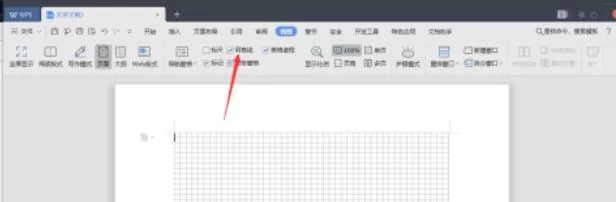 wps2019设置网络线的方法步骤
