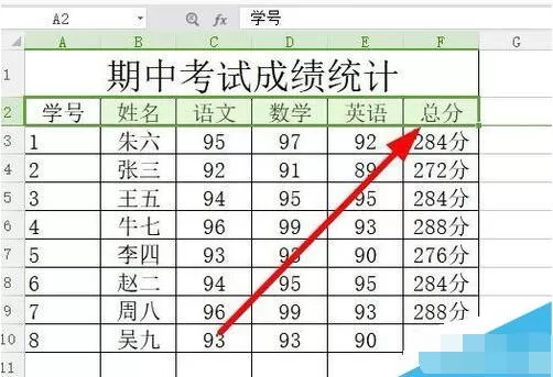 wps2019表格中数据从高到低排序的具体方法步骤