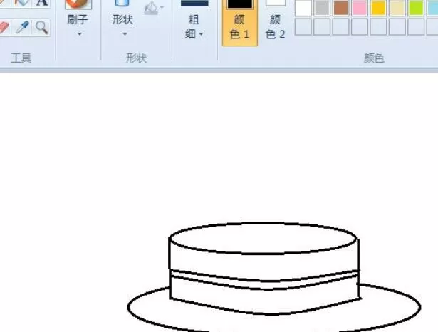 画图工具绘制蛋糕的方法步骤